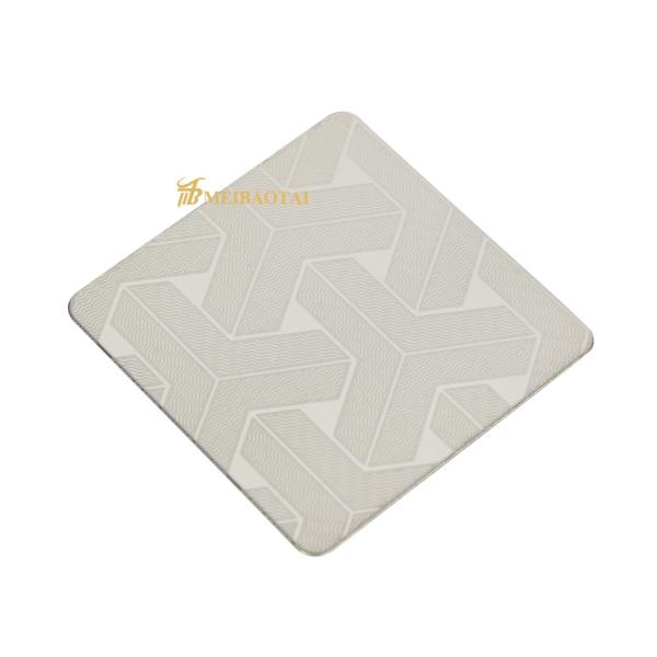Mirror Etched Decorative Stainless Steel Sheet 4*8FT Pvd Color Coating