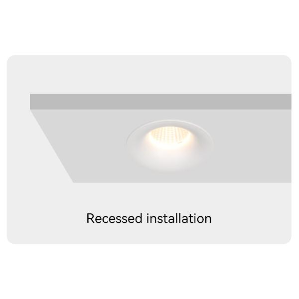 Ø75mm MR16 Recessed Spotlight Deep Anti-glare For Commercial