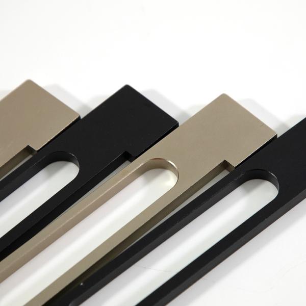 ручек мебели 220mm ручки двери кухонного шкафа алюминиевых черные сползая