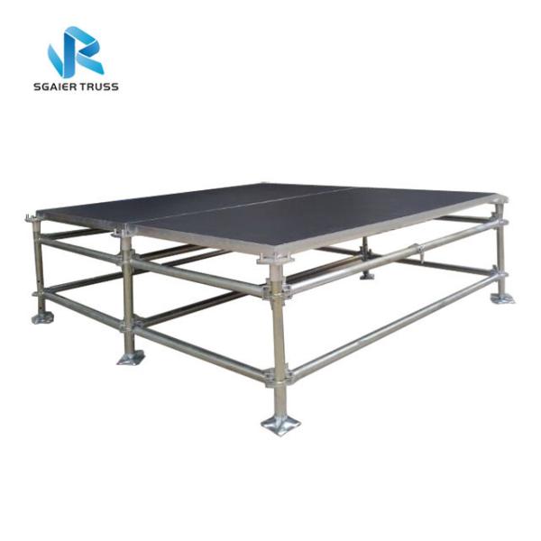 Iron Layer Portable Stage Equipment With Black Deck Boards