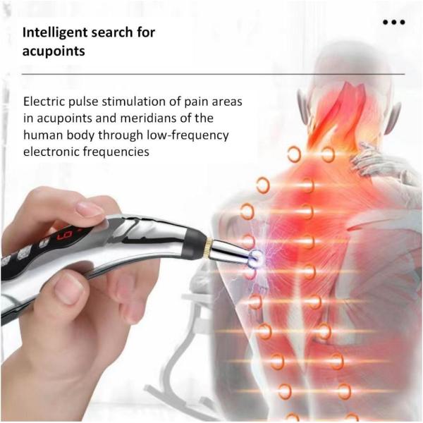 Five Head Oil Battery Model Portable USB Acupoint Massager Pen for Holistic Healing
