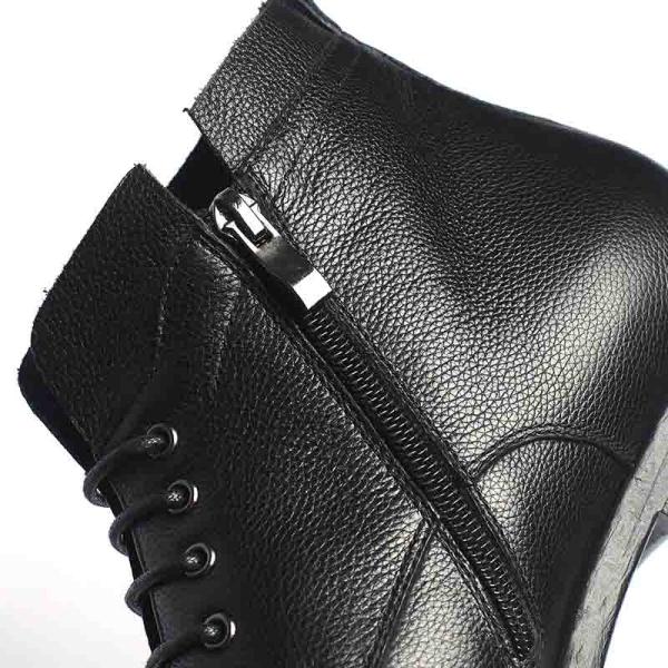 Logo Customized Winter Lace Up Mens Leather Dress Boots
