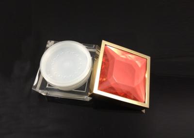 50 Ml Plastic Cream Jars Edge Gold Material PMMA For Personal Care Industry