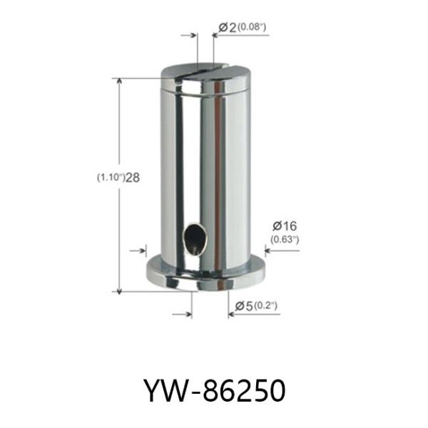 Brass Wire Rope Ceiling Attachment Parts Hemispherical With Groove YW86248