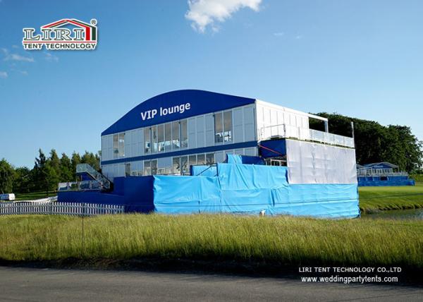 40M Arched Roof Outdoor Exhibition Tents With 8M Side Height And Glass Wall For Asia Show