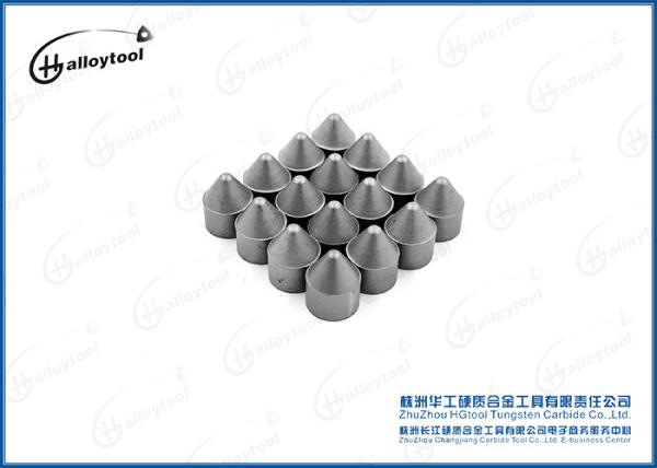 JK05 / JK10 Tungsten Carbide Products Conical Drilling Tips For Rock Drilling Tools