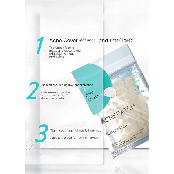 0.01mm Thin Acne Hydrocolloid Patches For Scars Waterproof Breathable