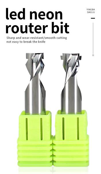 Custom Solid Carbide End Mills 60HRC Neon Strip  Cnc Bits For Wood