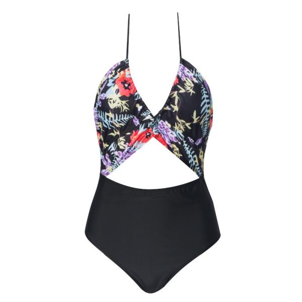 Tiered Layer Tie a Knot Front Top With Low waist Bikini swimsuit high cut