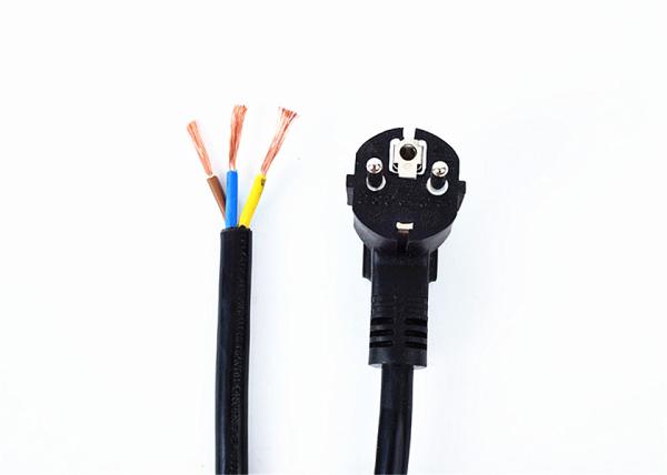 European 3pin power cord no end cabale availavle UL ,RHOS ,CE and so on 1m/2m/3m
