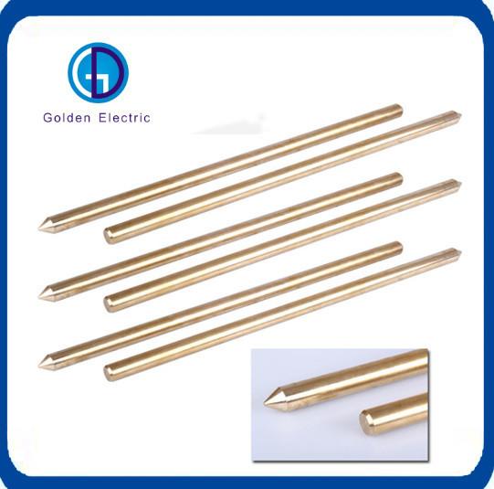 Grounding System Straightness Error≤1mm/M High Voltage Copper Bonded Earthing Rods