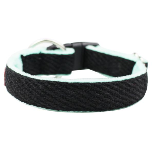 C510Y Wholesale Custom Logo Nature Hemp Webbing Pet Lead Hemp Dog Collar