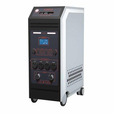 High Capacity 6000Wh Mobile EV Charger Power Supply 220V Output MPPT 3 Hours