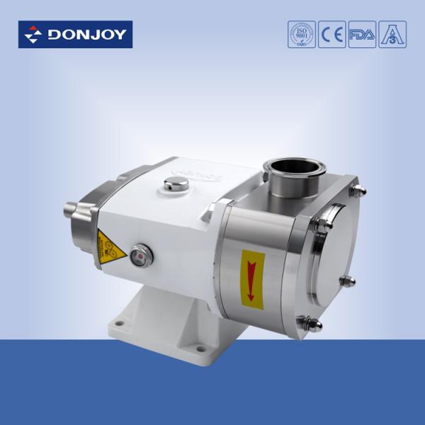 Vertical sanitary rotary lobe  Pump with 2Hopper connection for transfer cosmetic syrup pharmacy