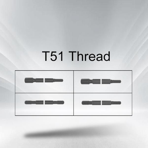 T51 Threaded Shank Drill Rods