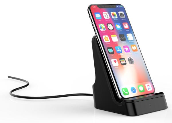 Oem Odm Standing Wireless Charger , 2 Coils Fast Charge Stand Micro Interface