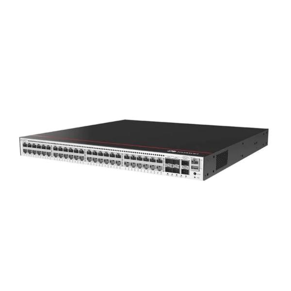 Switch Gigabit Huawei S5735-S24T4XE-V2 con 24 puertos eléctricos 1GE, 4 ranuras SFP+ 10GE y capacidad de conmutación de 1.36Tbps/13.6Tbps