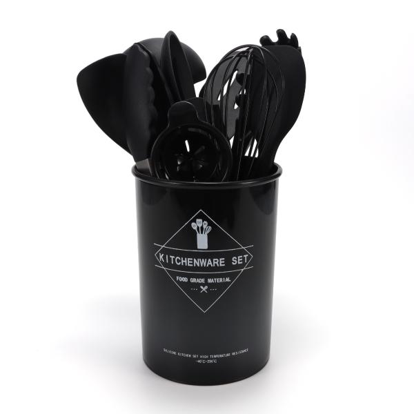 12pcs Kitchen Appliances Cooking Set with Non-stick and Durable Silicone Utensils
