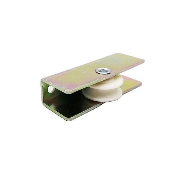 Door Hardware Zinc Plated Iron Roller U Groove Steel Sliding Door Wheels for Doos and windows