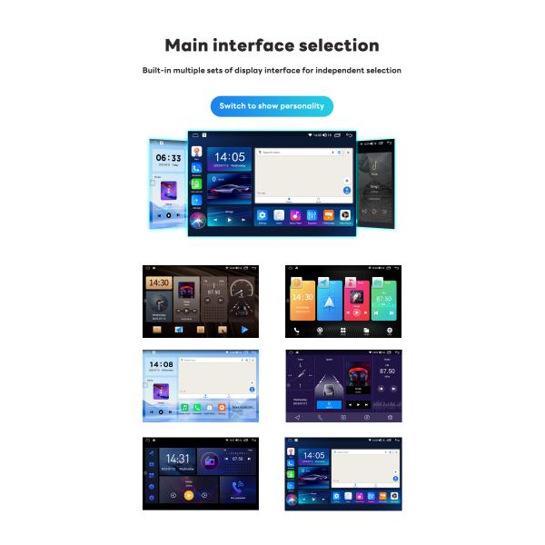 Функция CarPlay Double Din Touch Screen Car Media Player с разрешением 1280*800