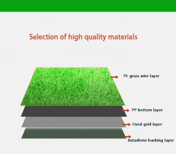 Garden Artificial Grass Rug For Decoration Special Turf For Football Field