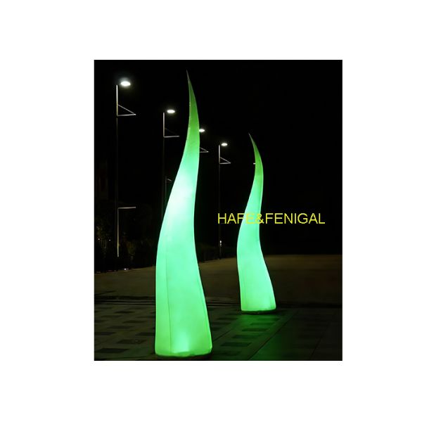 Flame-Shaped Inflatable LED Balloon Light For Stage Performance Or Night Events