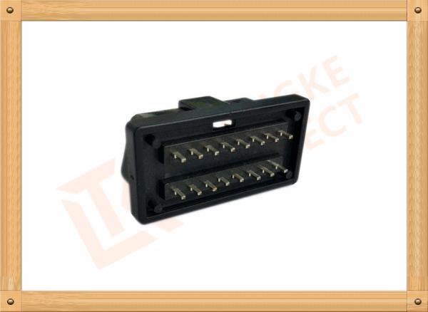 PVC Male Nickel Obd 16 Pin Connector SOM035A For Automotive