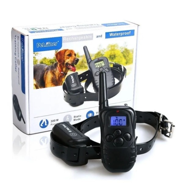 LCD Display 300 Meters Remote Pet Trainer Waterproof Rechargeable Dog Collar Receiver