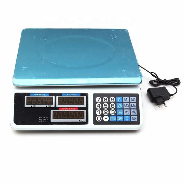 30kg/40kg Bench Scale with LED Display and 1g Accuracy ABS Material OEM/ODM Supported Customized Support ODM