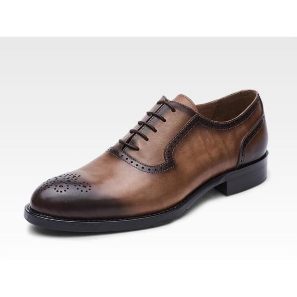 Clásico de PU hombres zapatos de vestir formal estilo Oxford zapatos hechos a mano a medida para el negocio