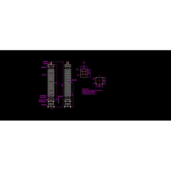 230kV Porcelain Housed Lightning Arrester Surge Arrester MOA Metal Oxide Surge Arrester Arrestor Metal Oxide