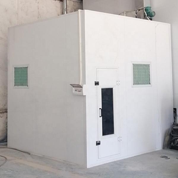 220V 1 Phrase Metal Car Paint Room 3.05m Height With 8 Pcs Lighting System