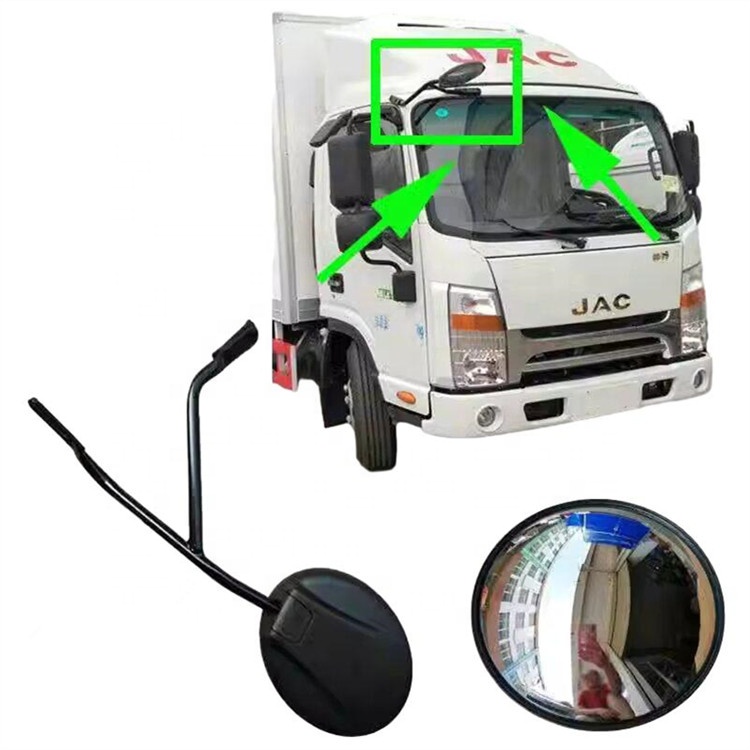 Auto Front Windshield Mirror Lower Rearview Mirror 8202300LE170XZ Truck Round Rearview Mirror for JAC and Other Models