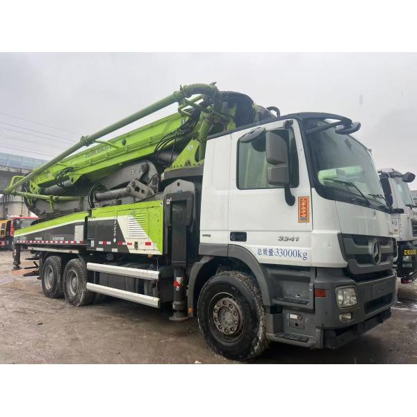 Used 2018 Mercedes-Benz Chassis 49m Concrete Pump Truck Semi-Dry Shotcrete Type Maximum Cloth Height 48.7M
