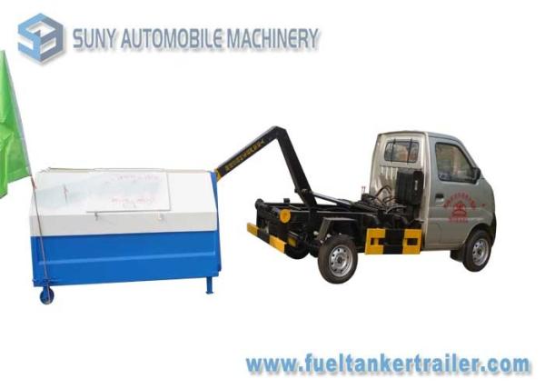 Changan 1cbm / 2cbm 4x2 Waste Trucks 2 Axles 53HP With Diesel Arm Hook