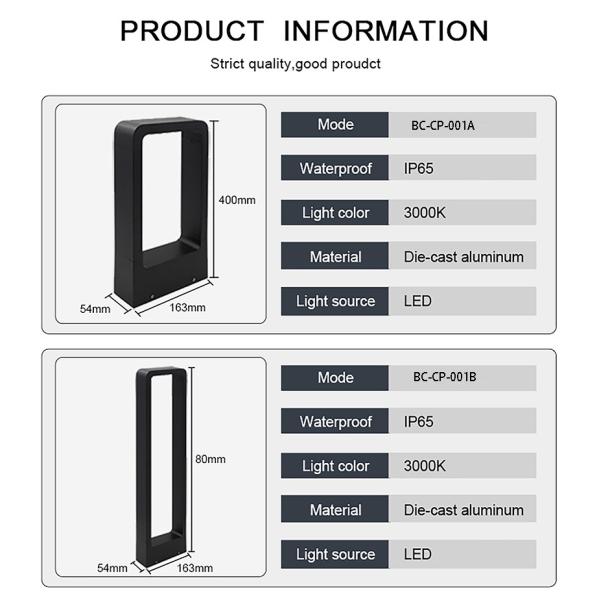 IP65 3000K Outdoor Waterproof LED Garden Lights Environmental Friendly