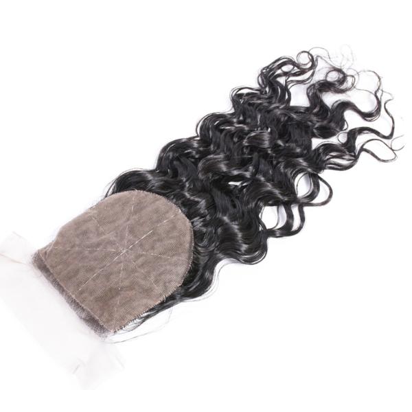 Бразильское Силк низкопробное закрытие Фронтал шнурка волны воды закрытия 4кс4 Силк низкопробное