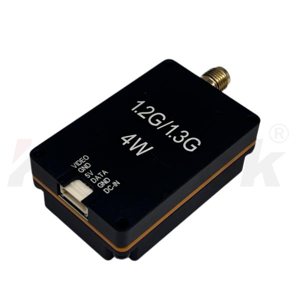 Kimpok AirLink AL1304 1.2GHz/1.3GHz 4W High-Power Wireless Video Data Transmission Module | Long Distance Analog Signal Sender