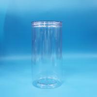 Clear PET Cylinder Round Food Grade Plastic Candy Cookies Food Jars Screw Clear Caps