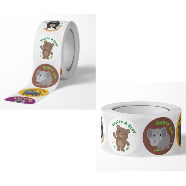 Ярлыки стикера клея 25mm ECO дружелюбные горячие изготовленные на заказ для детей