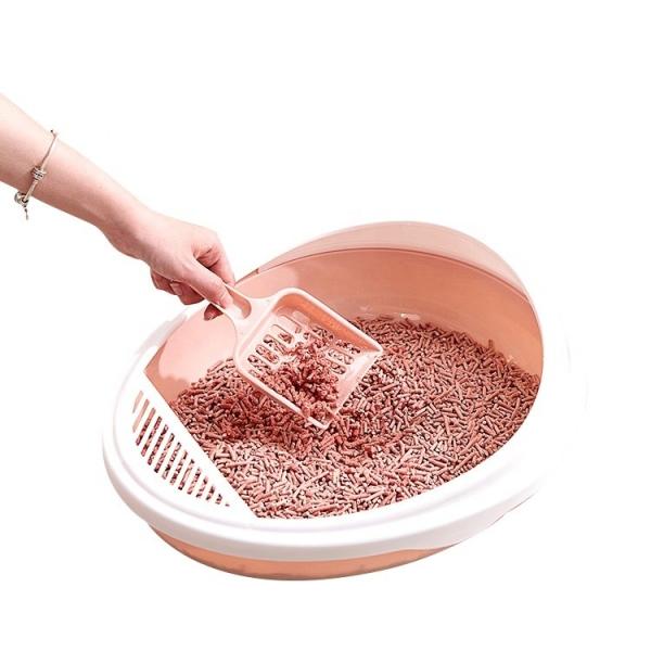 Convenient Semi-Closed Cat Litter Tray for Cats Keep Your Home Clean and Fresh