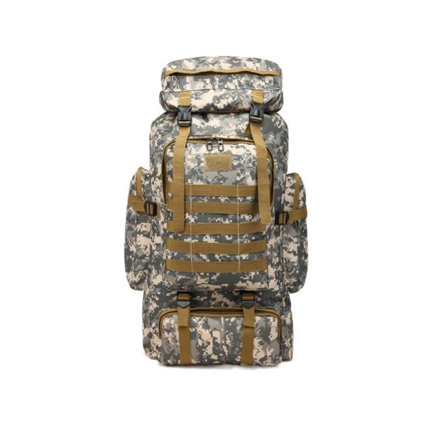 80L Mochila de acampamento multiuso fechadura com fecho de fecho para esportes ao ar livre e viagens
