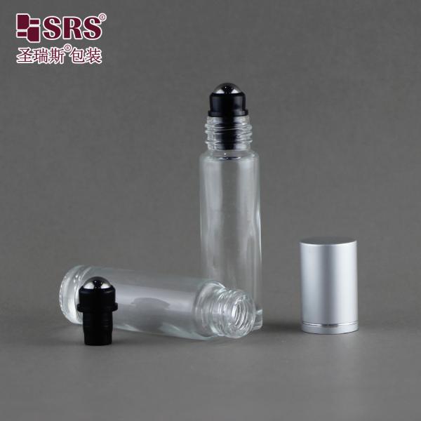 Glass Aluminum Wall Roll On Bottle For Personal Care 10ml Capacity Customizable Color / Logo Anti Acne