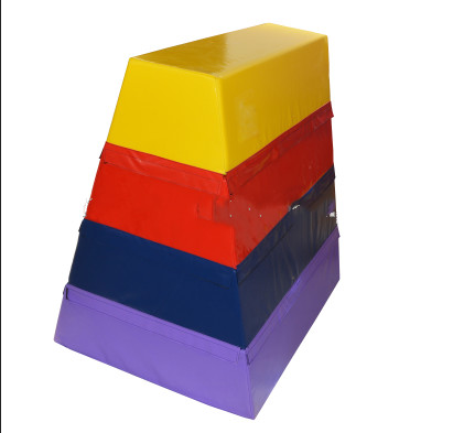 Traditional Gym Pommel Horse / Foam Vaulting Box Customized Size Bodybuilding