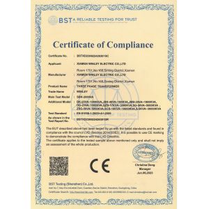 Xiamen Winley Electric Co.,Ltd Certificações