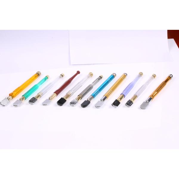 Metal Handle Hand Held Glass Cutting Tools Carbide Material With Wood Handle