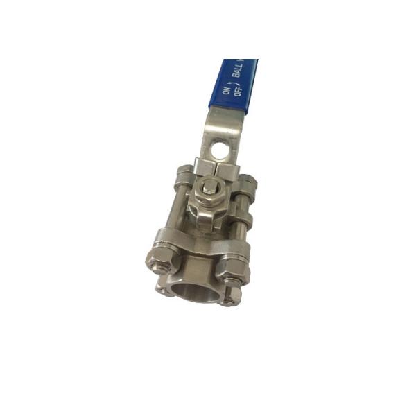 1 Inch  Socket Welding Npt or Bsp threaded 304 stainless steel 3 Pc 1000 Psi  Ball Valve