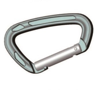 Зажим алюминиевое взбираясь Carabiner 81x47mm Carabiner щелчкового крюка мини запирая