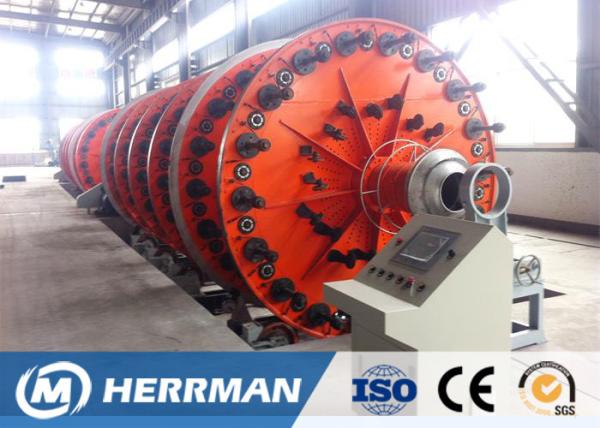 Disk Type Cable Stranding Machine 75KW AC Motor  Power 100～1500mm Screening Pitch
