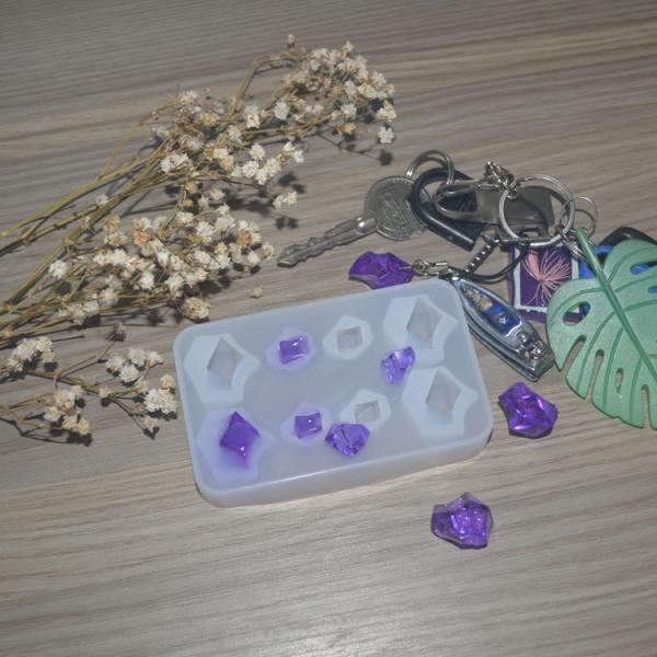 Customized Silicone Resin Mold Handmade Gem Silicone Tray Molds For Resin Epoxy